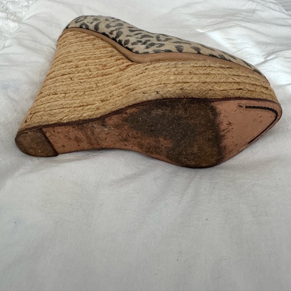 VERY USED CHARLOTTE OLYMPIA AVALON WEDGES. - Picture 2 of 3